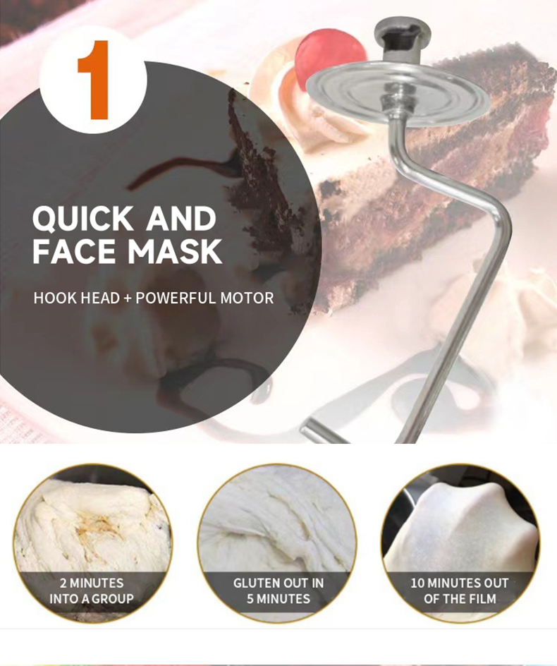 Коммерческий спиральный миксер для теста